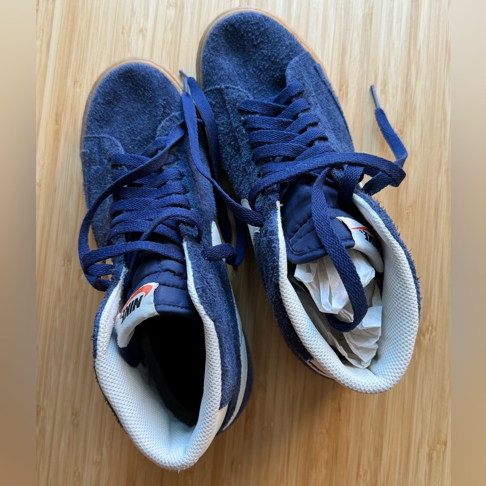Nike Blue Blazer Sneakers/Suede